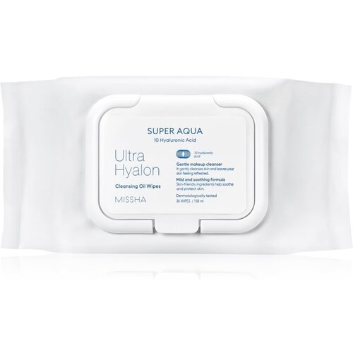 MISSHA Super Aqua 10 Hyaluronic Acid maramice za čišćenje i skidanje make-upa 30 kom Cijene