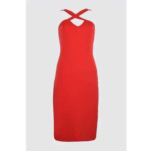 Trendyol Red Collar Detailed Dress