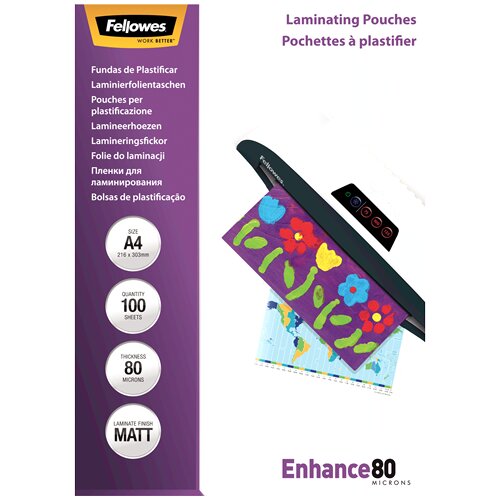 Fellowes Folija za plastifikaciju FELLOWES 5452103 - A4 80mic MAT Cene
