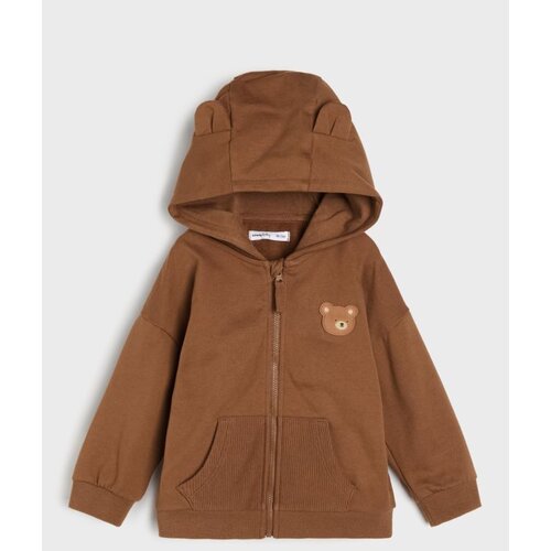 Sinsay Zip-up hoodie s kapuljačom s motivom medvjedića Cijene