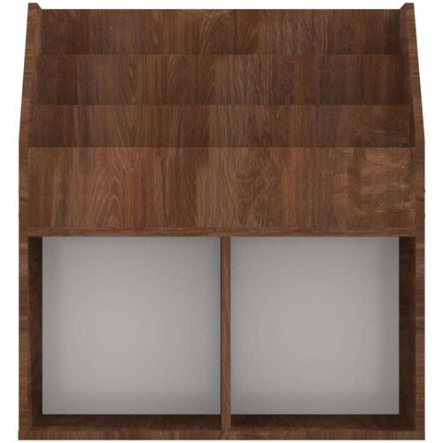 VidaXL stalak za dječje časopise smeđa boja hrasta 71x30x78 5cm drveni Slike