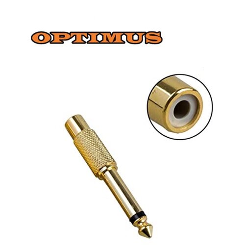 Optimus Audio Adapter (6.3mm mono mu&scaron;ki na RCA ženski, crni) Cijene