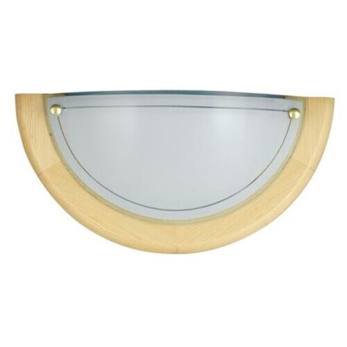 Ufo zidna lampa d30 E27 60W drvo/staklo Slike