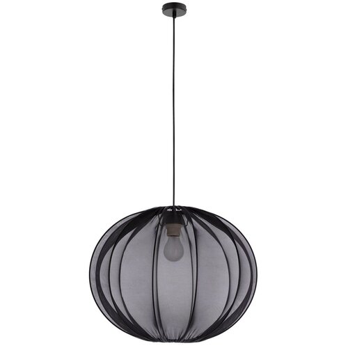 Candellux Lighting Crna viseća svjetiljka s tekstilnim sjenilom ø 52 cm Mellow – Cijene