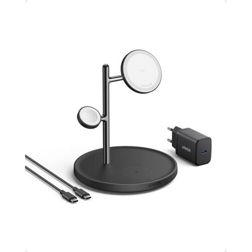 Anker Stanica za bežično punjenje Stand, Mag Go 3u1, 15W, B25M3311, Black Slike