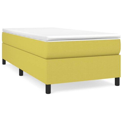 vidaXL Box spring posteljni okvir zelen 80x200 cm blago, (20894649) Cene