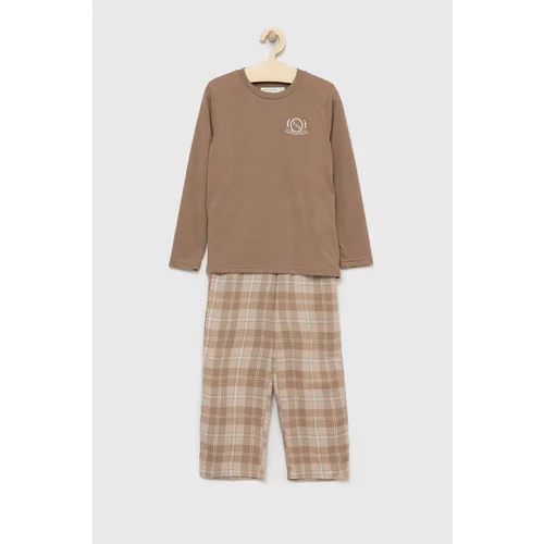 Abercrombie & Fitch Dječja pidžama boja: bež, glatka