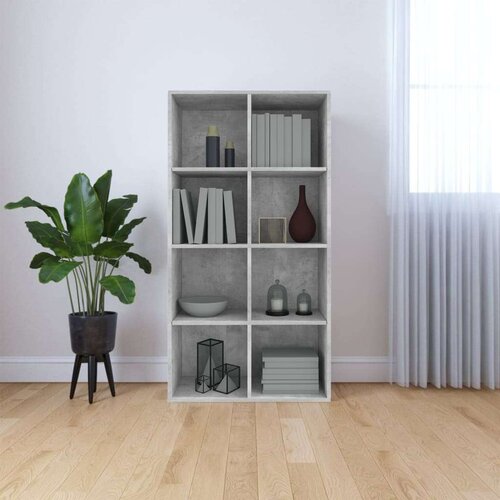 vidaXL Ormarić za knjige / komoda boja betona 66x30x130 cm od iverice Cene