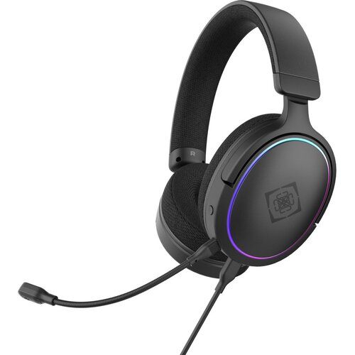 DELTACO GAMING Slu&amp;scaron;alice s mikrofonom 7.1 Surround, spominska pena, RGB, USB, ČRNE Slike