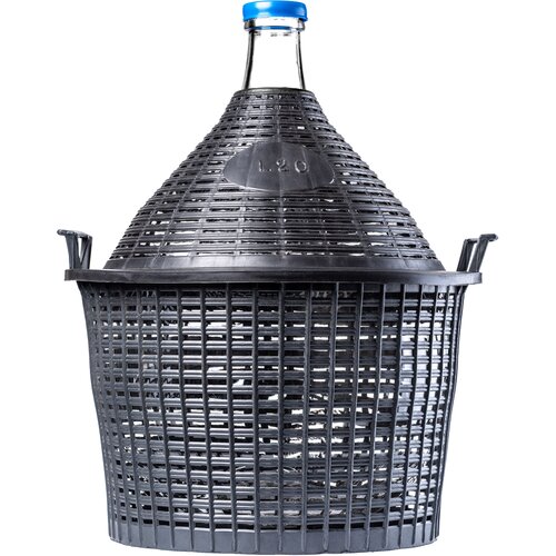 KADAX Ženski balon 20L debela steklenica za vino, likerje v košari, steklenica za vino (galonska) s pokrovčkom, (5000355076) Cene