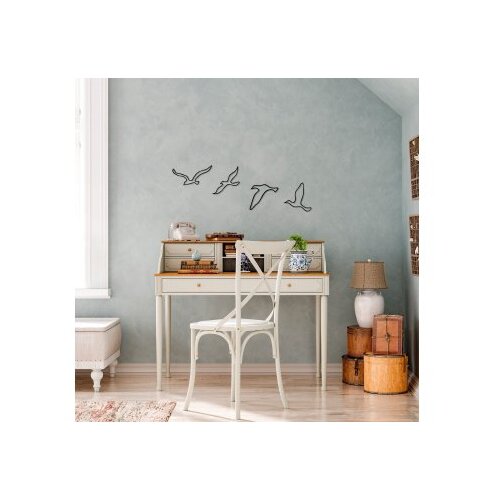 Wallity Zidna dekoracija Ptice-486, Crna Slike