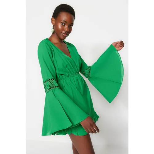 Trendyol Both Dress - Green - Ruffle