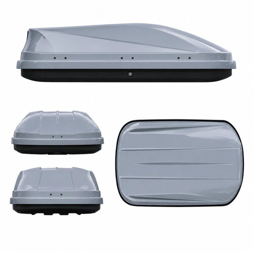  Krovni kofer Premium, 450l, 139x88x40cm, Sivi Slike