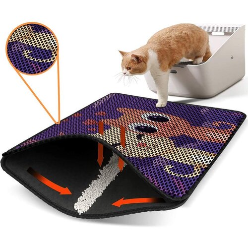 WALLXPERT Nrszn0095 multicolor cat litter mat Cene