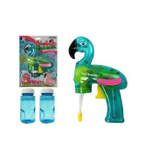 Lean_Toys Baterijska pi&amp;scaron;tola za milne mehurčke flamingo, (20404475) Slike