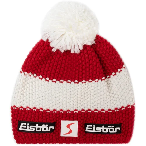 Eisbär Star Pompon SP Beanie Red/White/Red UNI Skijaška kapa