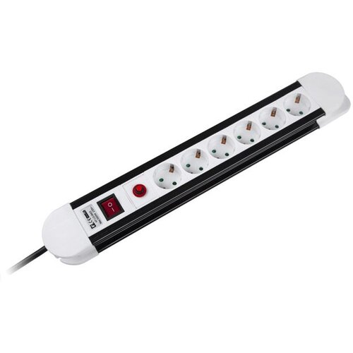 Kemot Razdelilec 220V 1/6 3m+STIKALO; H05VV-F 3G1.5mm2, prenapetostna za&amp;scaron;čita,, (20772085) Slike