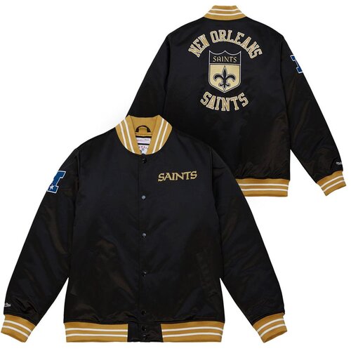 Mitchell And Ness mu&amp;scaron;ka New Orleans Saints Mitchell &amp;amp; Ness Heavyweight Satin jakna Slike