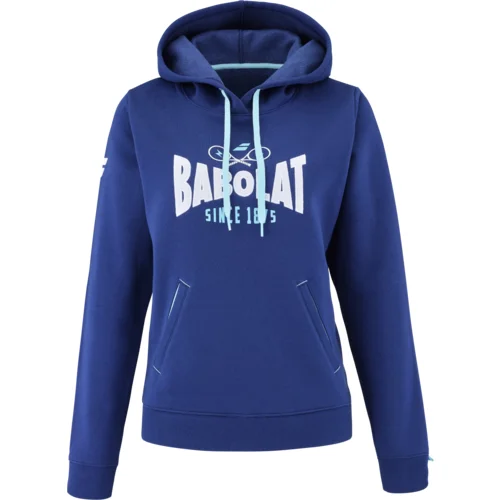 Babolat Exercise Hood Sweat Women Estate Blue S Women's Sweatshirt