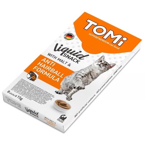Tomi cat liquid malt-anti hairball 8x15g Slike