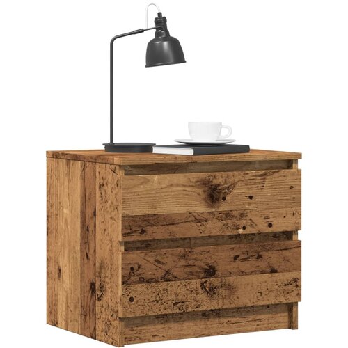  Noćni ormarići 2 kom staro drvo 50x40x43,5 cm konstruirano drvo Cijene