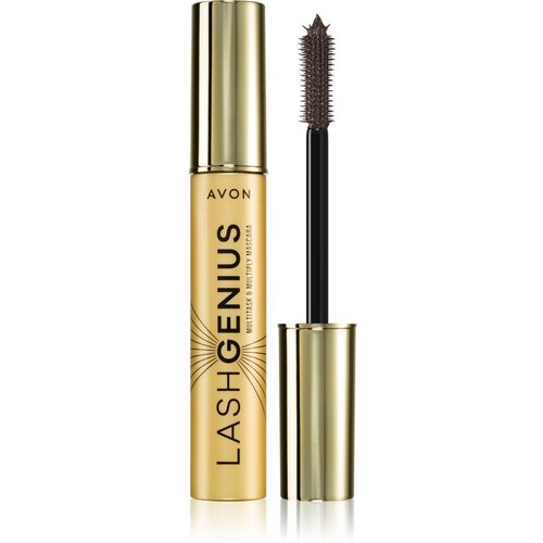 Avon Lash Genius Multitask & Multiply maskara za volumen, privihanje in ločevanje trepalnic 5 v 1 odtenek Brown Black 10 ml Cene