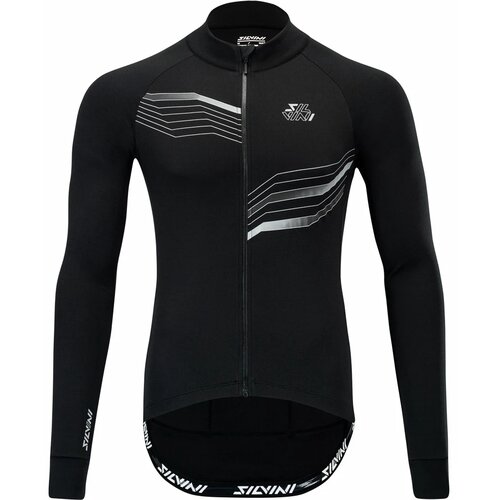 Silvini Men's cycling jersey GRANDE black-cloud, S Cene