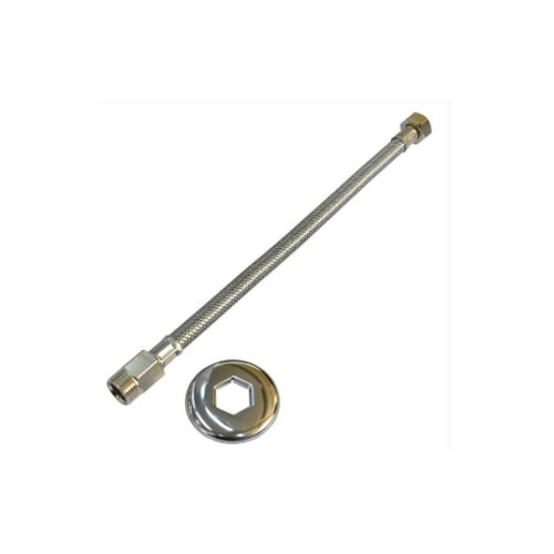  CIJEV ZA BOJLER INOX S ROZETOM 35cm DN10 ECOFLEX Slike