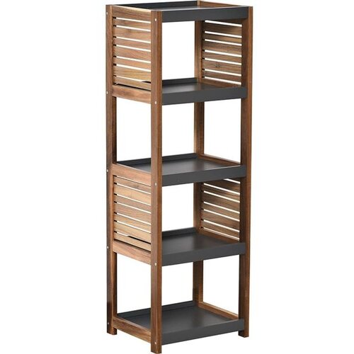Tendance Ormarić za kupatilo od akacije sa 5 polica 37x30x109cm mdf Slike
