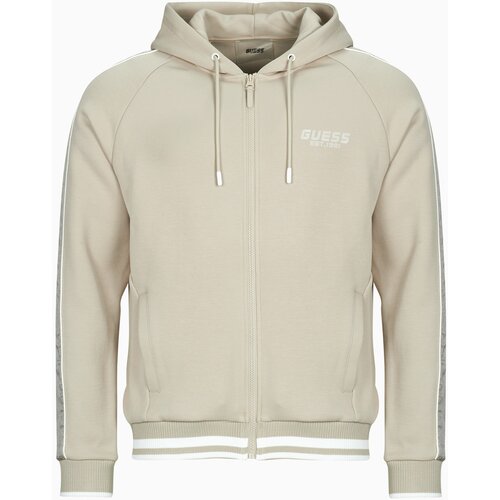 Guess Puloverji FINLO ZIPPED HOODIE Bež Slike
