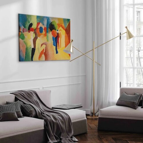  Slika - August Macke &amp;ndash; With a Yellow Jacket 120x80 Standard Slike