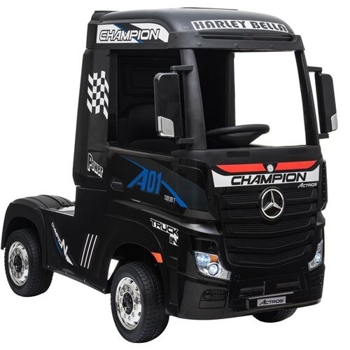 Kamion na akumulator Mercedes Actros 4x4 - crni Slike
