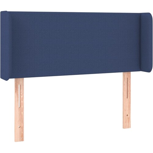 Maison Chic Vzglavna omarica - Nočna omarica - Posteljna omarica z u&amp;scaron;esi modro 103x16x78/88 cm blago, (21713339) Slike