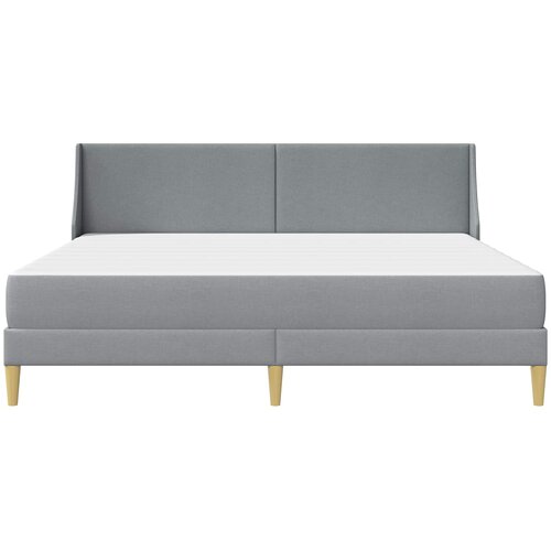  Okvir kreveta s madracem Svijetlo siva 200 x 200 cm Poliester Slike