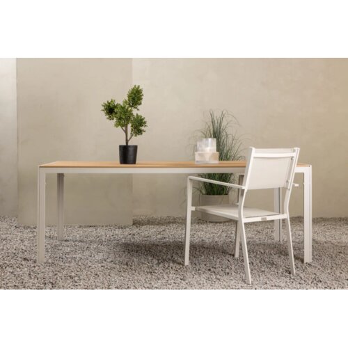 Venture Home Break pravokutni vrtni blagovaonski stol 205 &amp;times; 90 cm, bež Slike