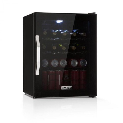 Klarstein beersafe xl onyx, hladilnik za pijačo, e, led, kovinske rešetke, steklena vrata Cene