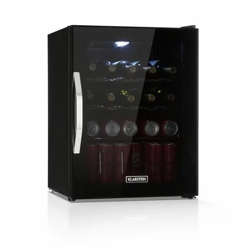 Klarstein beersafe xl onyx, hladilnik za pijačo, e, led, kovinske rešetke, steklena vrata