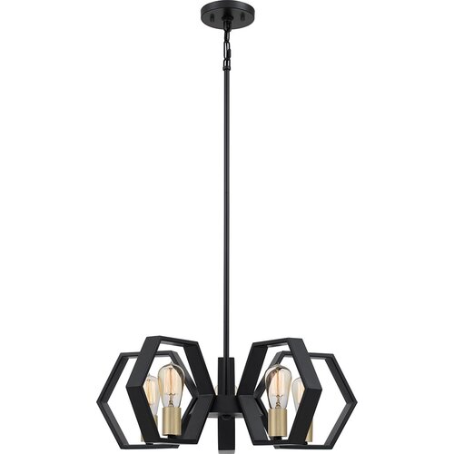 Elstead Lighting Elstead Quoizel Bismarck Viseča stropna svetilka Earth Black, (22097834) Cene