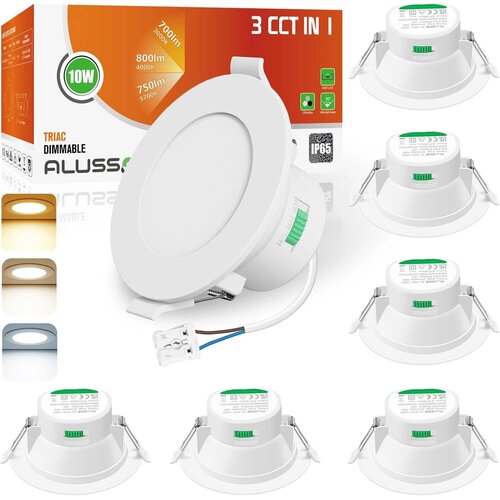 ALUSSO 6x 95 mm LED vgradna svetilka Slike