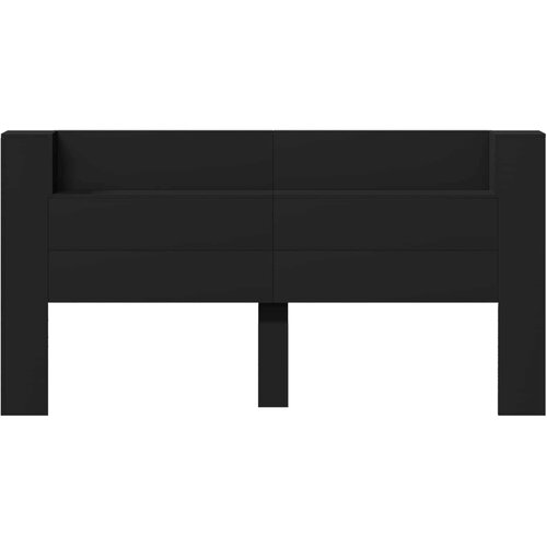  Uzglavlje Crna 200 x 16,5 x 103,5 cm Konstruirano drvo Slike