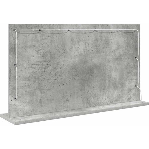  Ogledalo za Toalet Pravokutni Betonski sivi 80 x 45 x 18 cm Slike