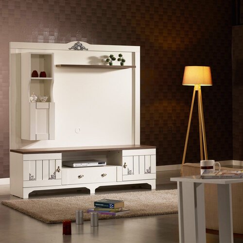 Woody Fashion TV Chest Gazel bijelo-smeđa Slike