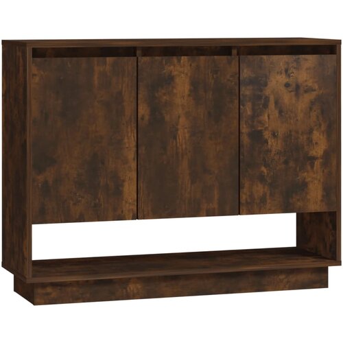 Maison Chic Komoda - Predalnik dimljeni hrast 97x31x75 cm iverna plo&amp;scaron;ča, (21718207) Slike