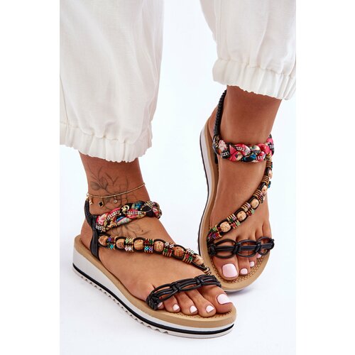 Kesi Comfortable Women's Wedge Sandals Black Jodie Slike