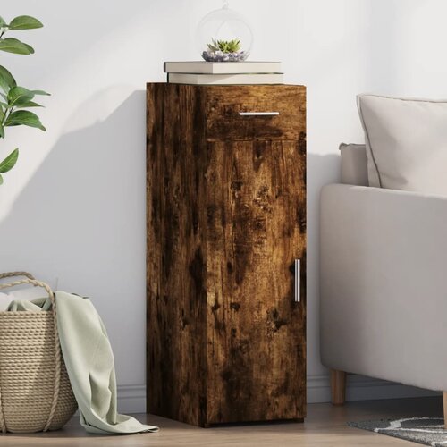  Komoda boja dimljenog hrasta 30x42,5x93 cm konstruirano drvo Cijene