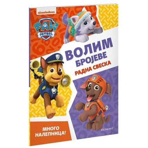 Egmont Nickelodeon - Paw Patrol: Volim brojeve - vežbanka Slike