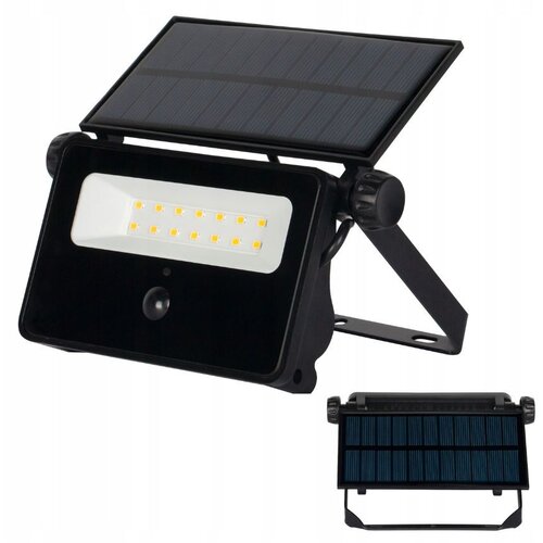 MasterLED Zmogljiv LED solarni reflektor s senzorjem gibanja 30W 1600lm 4500K IP54 črni Cene