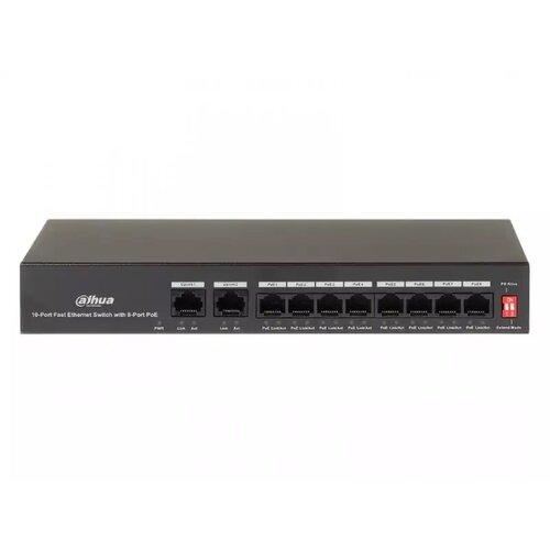 Dahua PFS3010-8ET-65 10-Port Fast Ethernet Switch with 8-Port PoE Cene