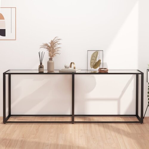 vidaXL Konzolni stol prozirni 200 x 35 x 75,5 cm od kaljenog stakla Cene