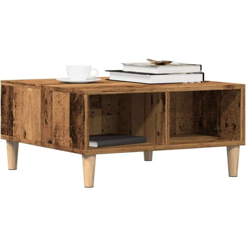 VidaXL Stol za kavu staro drvo 60x60x30 cm konstruiranog drva Slike